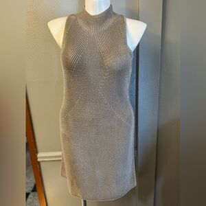 Banana Republic Taupe Sleeveless Mini Dress
